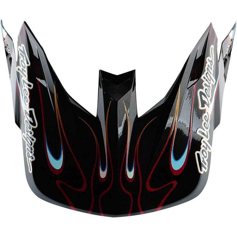 Visera TROY LEE DESIGNS SE5 Carbon Torched - negro/rojo - motoscamaralweb.com