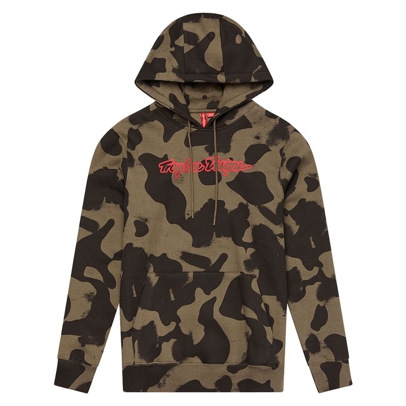 Sudadera con capucha TROY LEE DESIGNS Signature - Olive Camo - motoscamaralweb.com