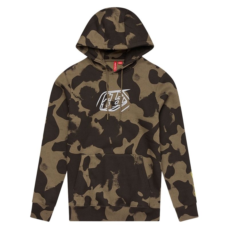 Sudadera con capucha TROY LEE DESIGNS Badge - Olive Camo - motoscamaralweb.com