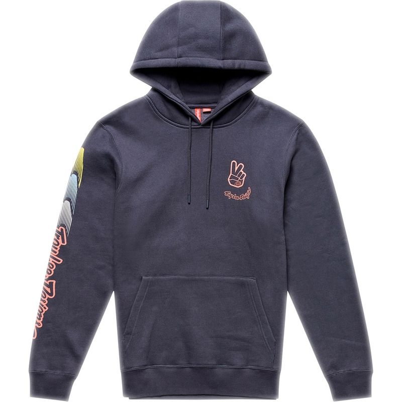 Sudadera con capucha TROY LEE DESIGNS Peace Out - Carbon/Black - motoscamaralweb.com