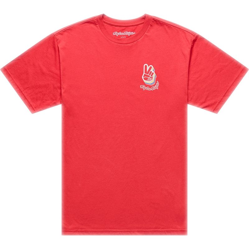Camiseta TROY LEE DESIGNS Deuces - Scarlet - motoscamaralweb.com