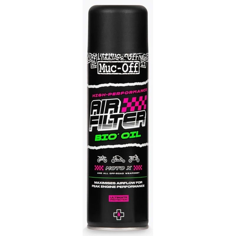 Aceite para Filtro de Aire Bio MUC-OFF - Spray 500ml - motoscamaralweb.com