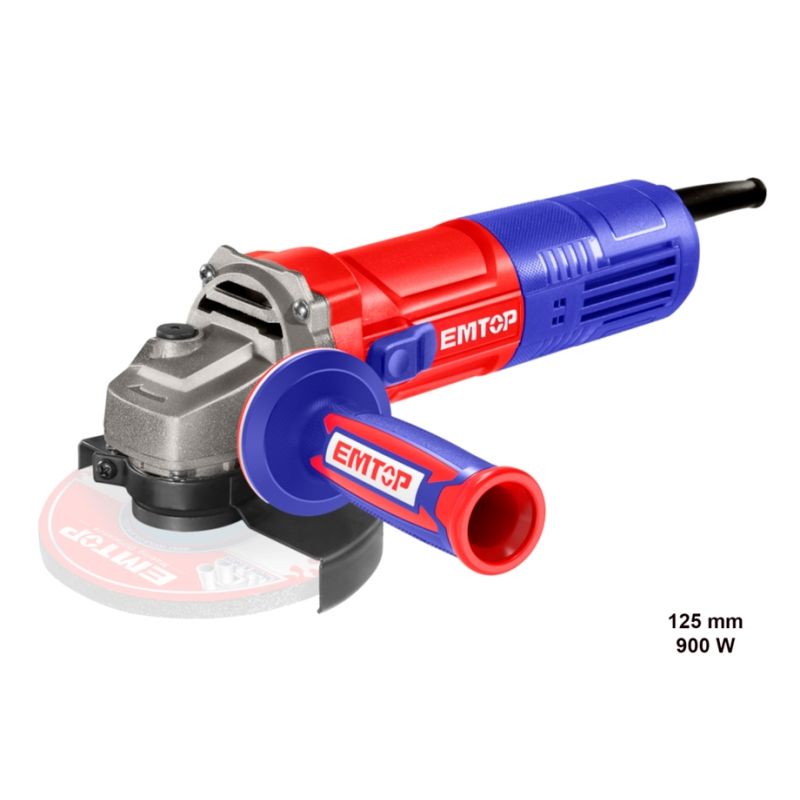 AMOLADORA 125MM 900W EMTOP M14 (INCLUYE MANILLAR AUXILIAR) - motoscamaralweb.com