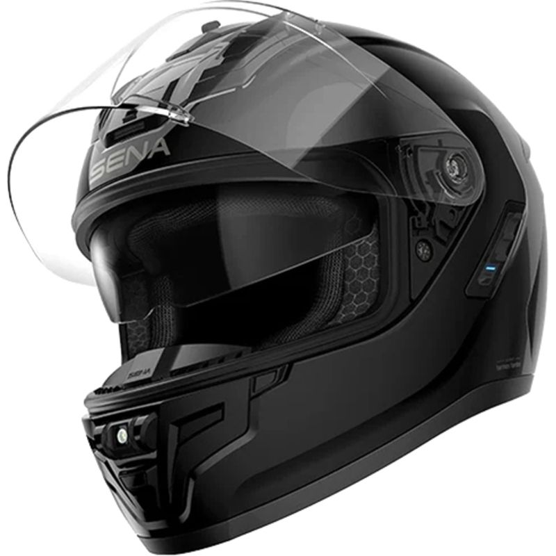 Casco SENA Phantom - Negro mate - Mesh - motoscamaralweb.com
