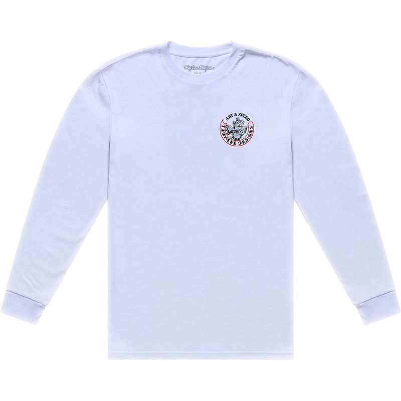 Camiseta TROY LEE DESIGNS Long Sleeve Carb Club - blanco - motoscamaralweb.com