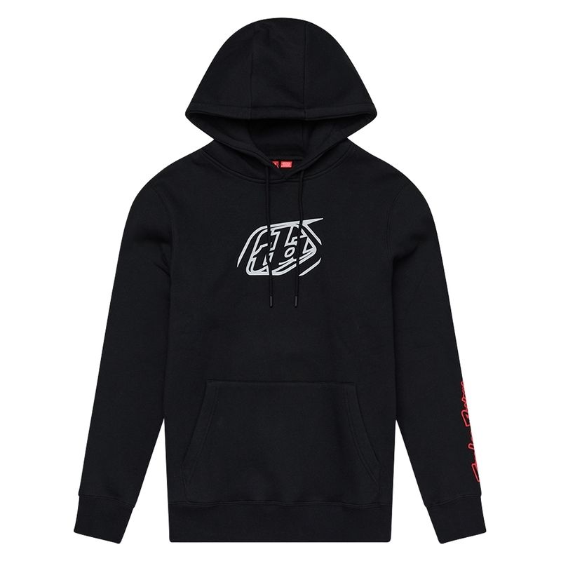 Sudadera con capucha TROY LEE DESIGNS Badge - negro - motoscamaralweb.com