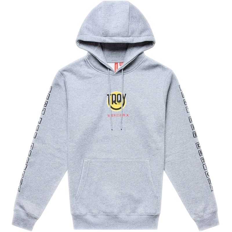 Sudadera con capucha TROY LEE DESIGNS Happy Dayz - Gray Heather - motoscamaralweb.com