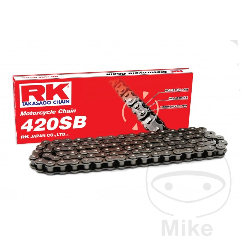Cadena RK 420SB 132 Pasos sin Retén | RK | Motos Camaral