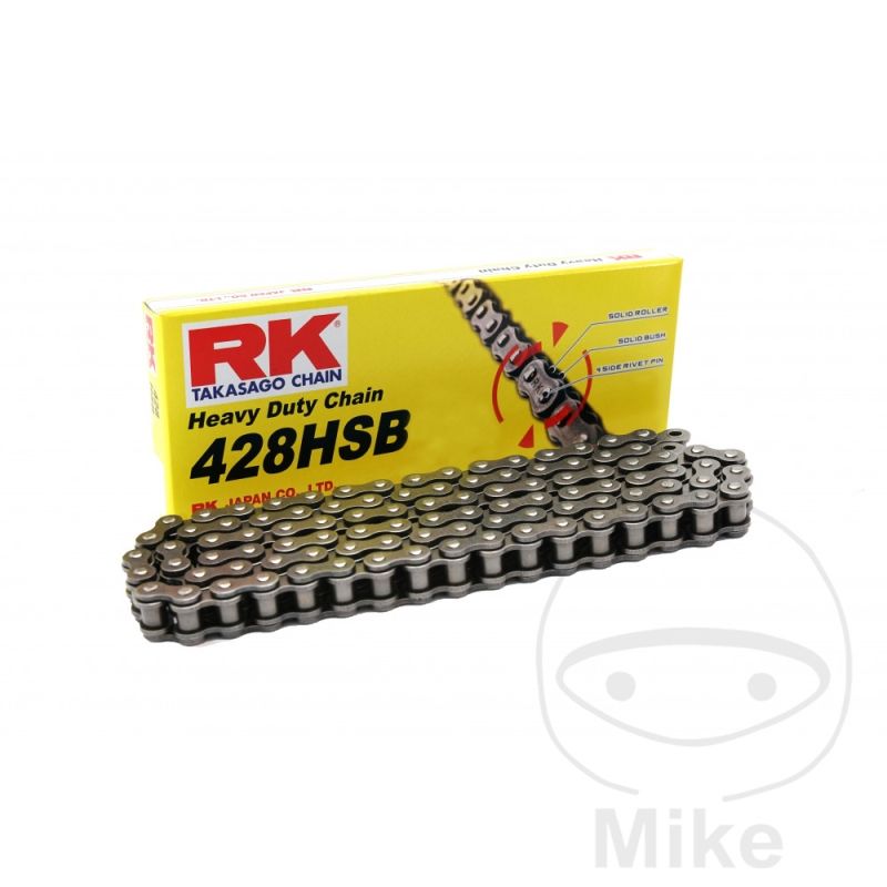 Cadena RK 428HSB/134 sin retén abierta | RK | Motos Camaral