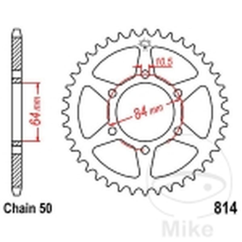 Corona 33 Dientes Paso 530 | Kit Arrastre | Motos Camaral