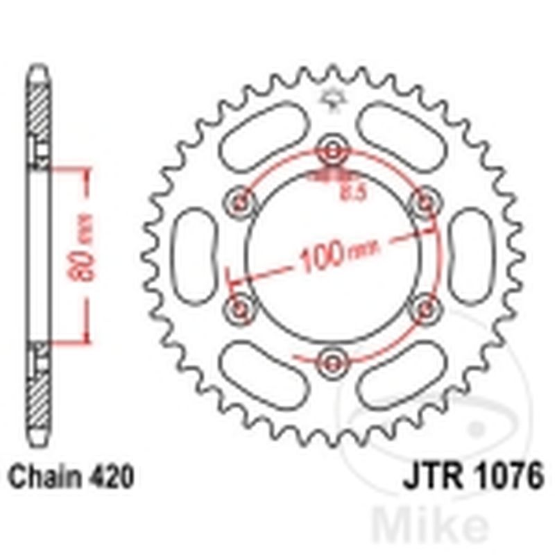 Corona 52 Dientes Paso 420 | Recambio Moto | Motos Camaral