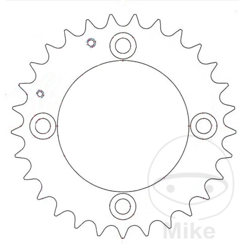 Corona 29 Dientes Paso 520 Negra | Motos Camaral