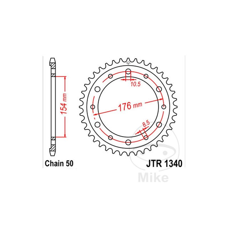 Corona 43 Dientes Paso 530 | Altn 7270649 | Motos Camaral