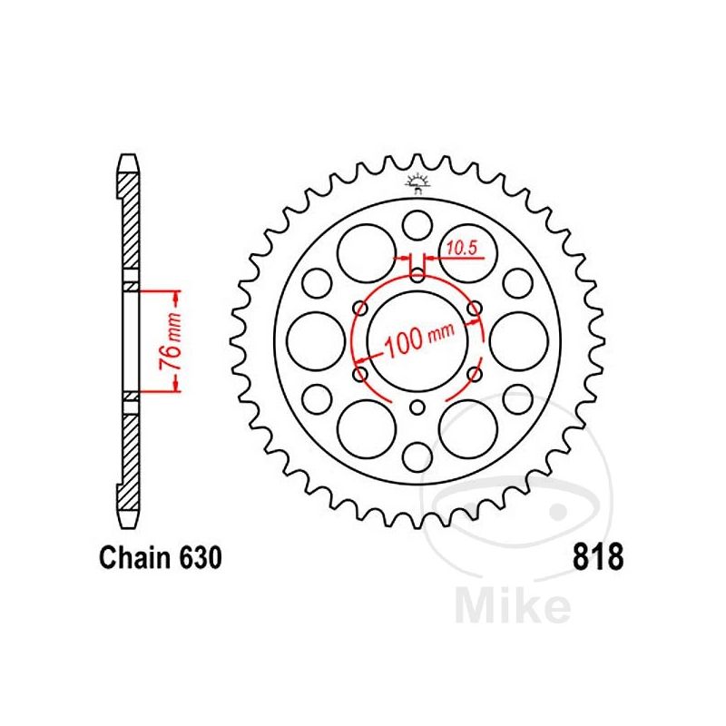 Corona 42 Dientes Paso 630 | Recambio Moto | Motos Camaral