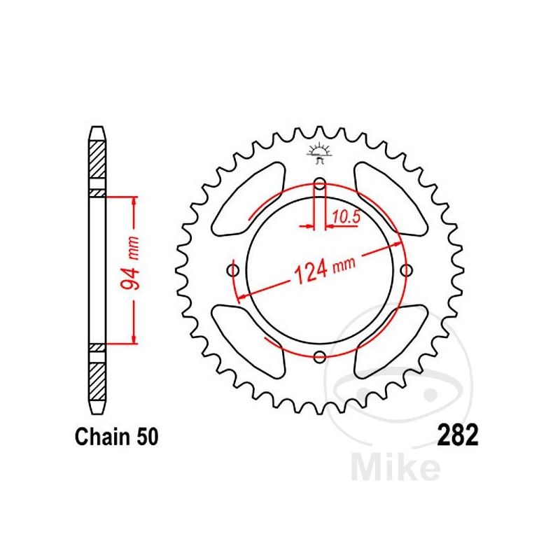 Corona 34 Dientes Paso 530 | Kit Arrastre | Motos Camaral