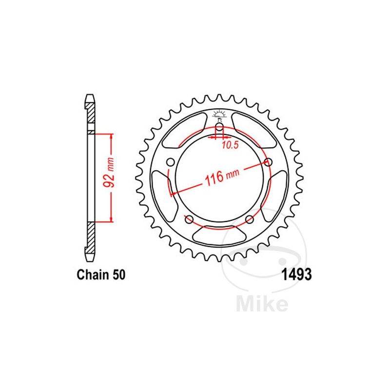 Corona 41 Dientes Paso 530 | Kit Transmisión | Motos Camaral