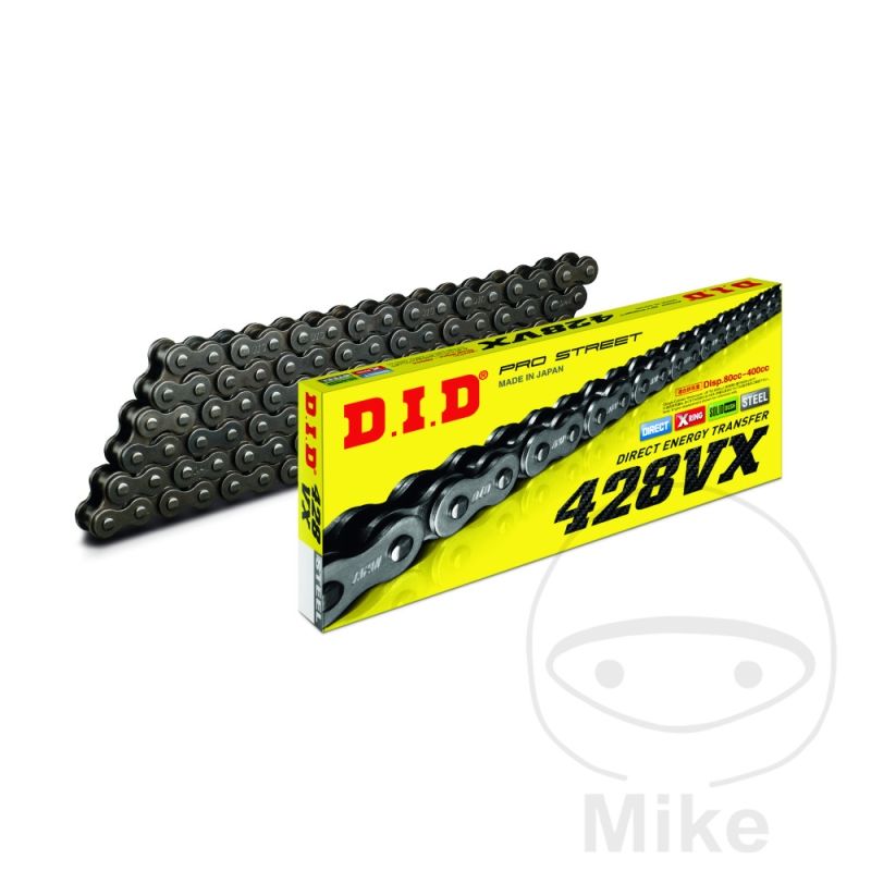 Cadena DID 428VX X-Ring 92 Eslabones Abierta | DID | Motos Camaral