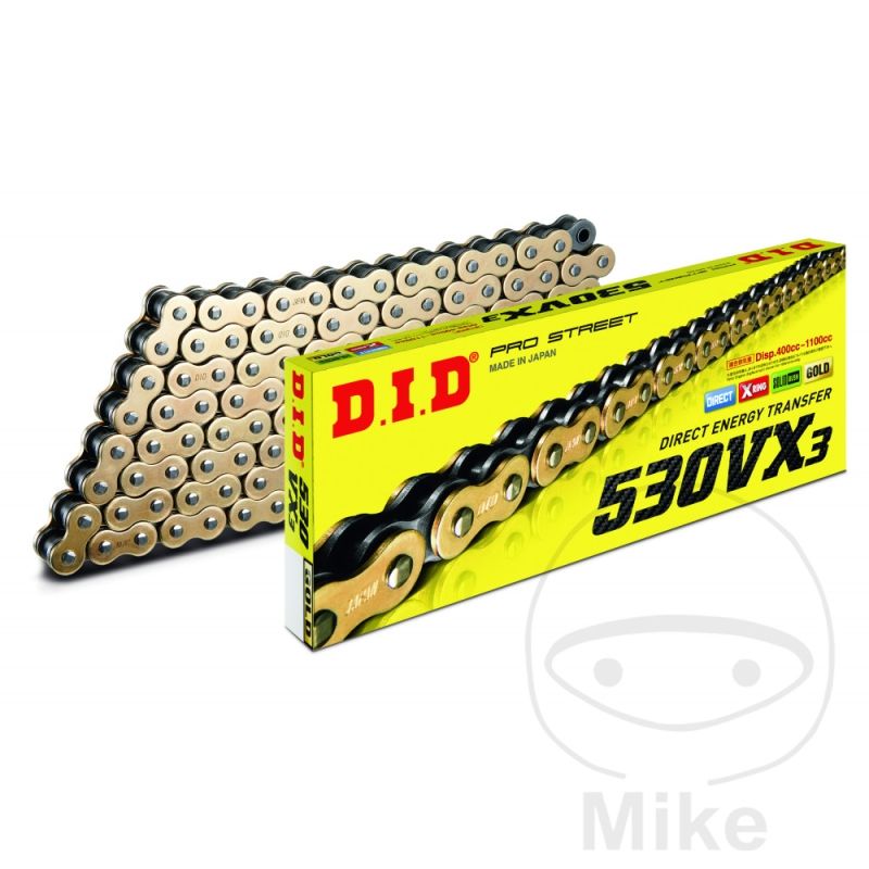 Cadena DID 530VX3 G&amp;B 116 Eslabones | Motos Camaral