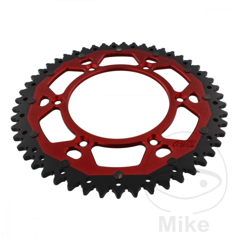 Corona Dual ZF 51 Dientes Paso 520 Rojo | Motos Camaral