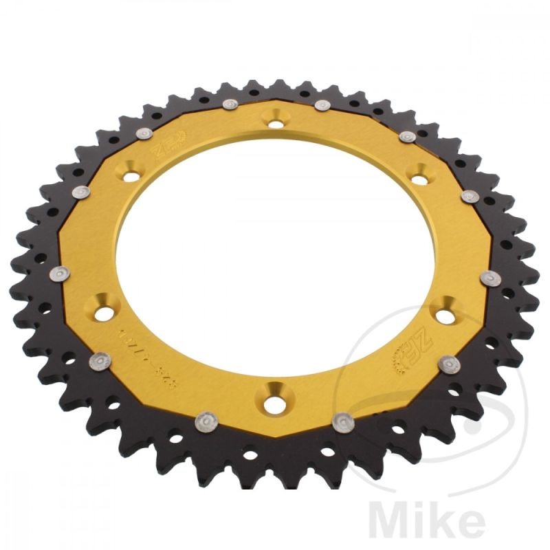 Corona Dual ZF 47 Dientes Paso 520 Dorada | Motos Camaral