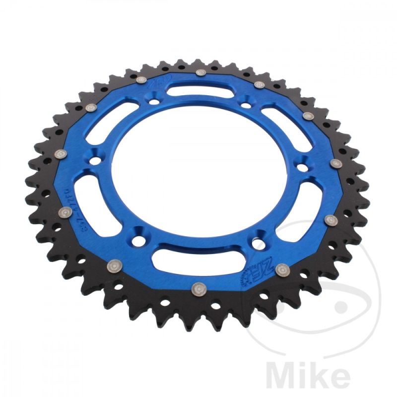 Corona ZF Dual 47 Dientes Paso 520 Azul | Motos Camaral