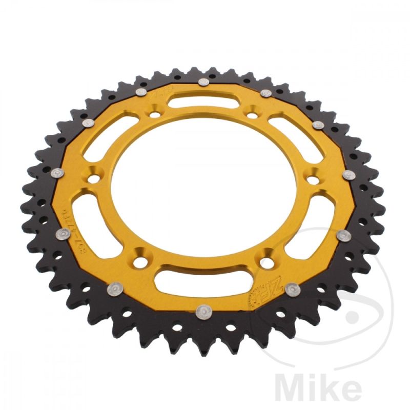 Corona ZF Dual 47 Dientes Paso 520 Dorada | Motos Camaral