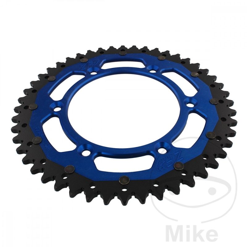 Corona Dual ZF 48 Dientes Paso 520 Azul | Motos Camaral