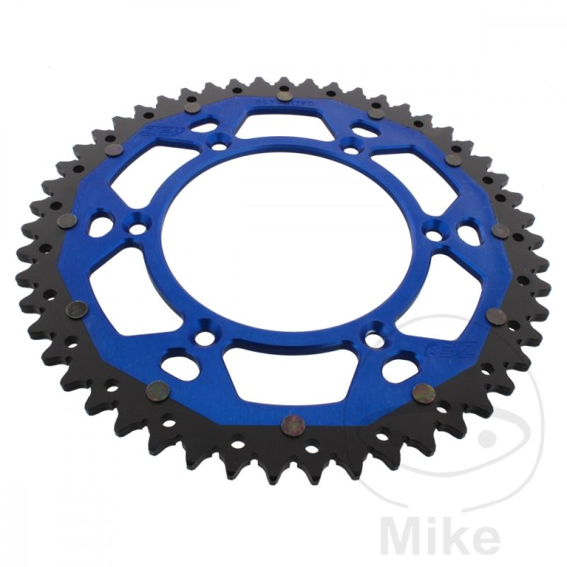 Corona Dual ZF 51 Dientes Paso 520 Azul | Motos Camaral