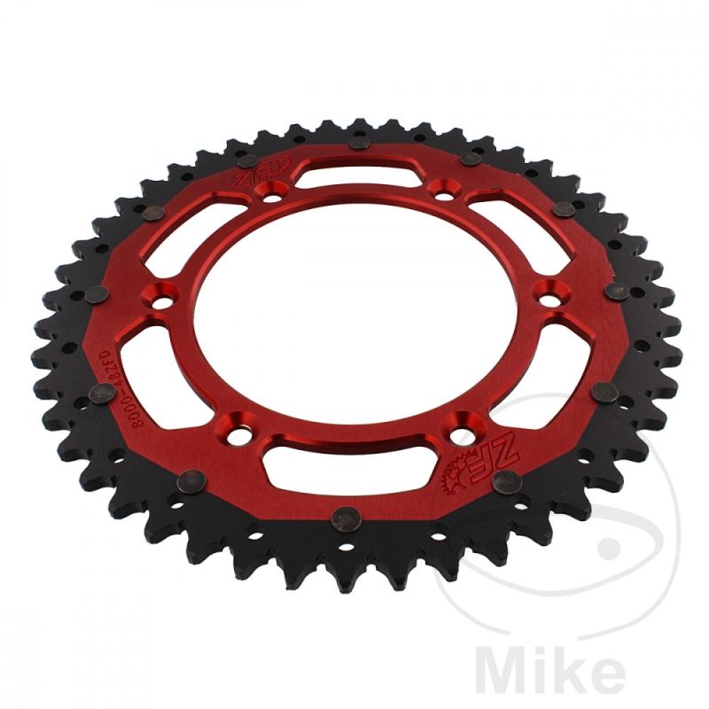 Corona ZF Dual 48 Dientes Paso 520 Roja | Motos Camaral