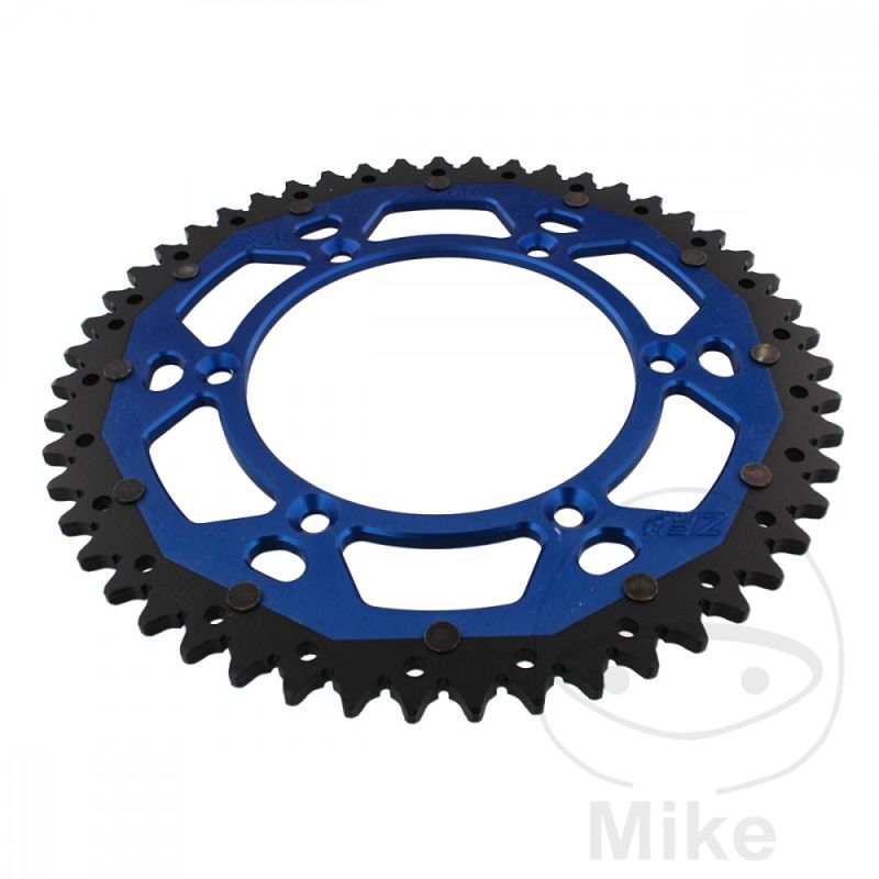 Corona Dual ZF 51 Dientes Paso 520 Azul | Motos Camaral