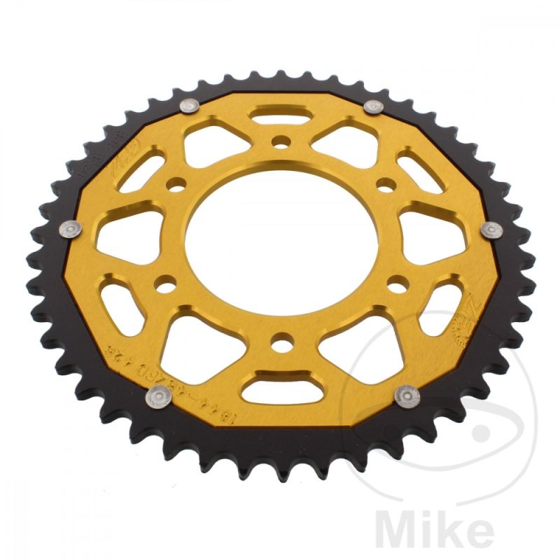Corona ZF Dual 48 Dientes Paso 428 Dorada | Motos Camaral