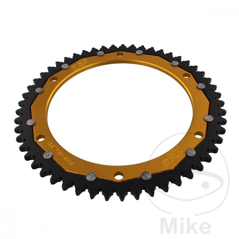 Corona Dual ZF 53 Dientes Paso 428 Dorada | Motos Camaral