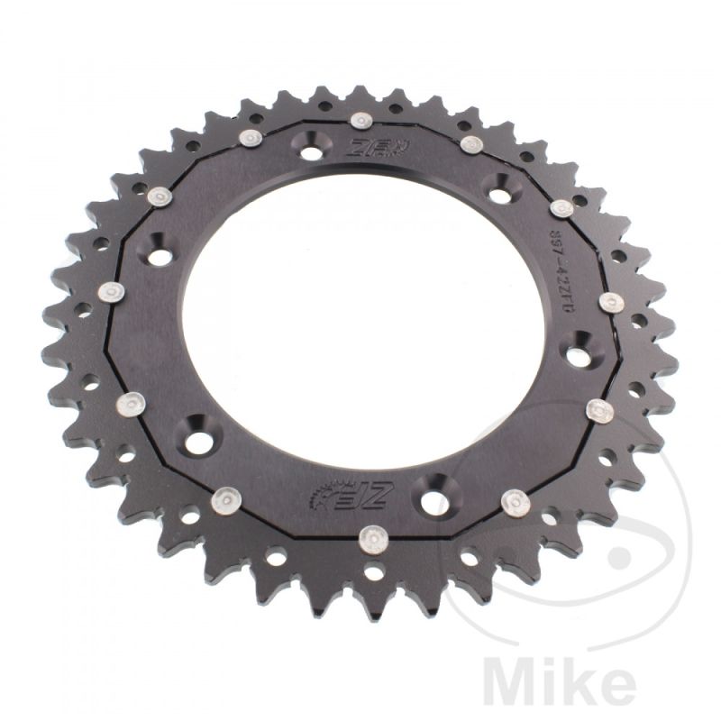 Corona ZF Dual 42 Dientes Paso 520 Negra | Motos Camaral