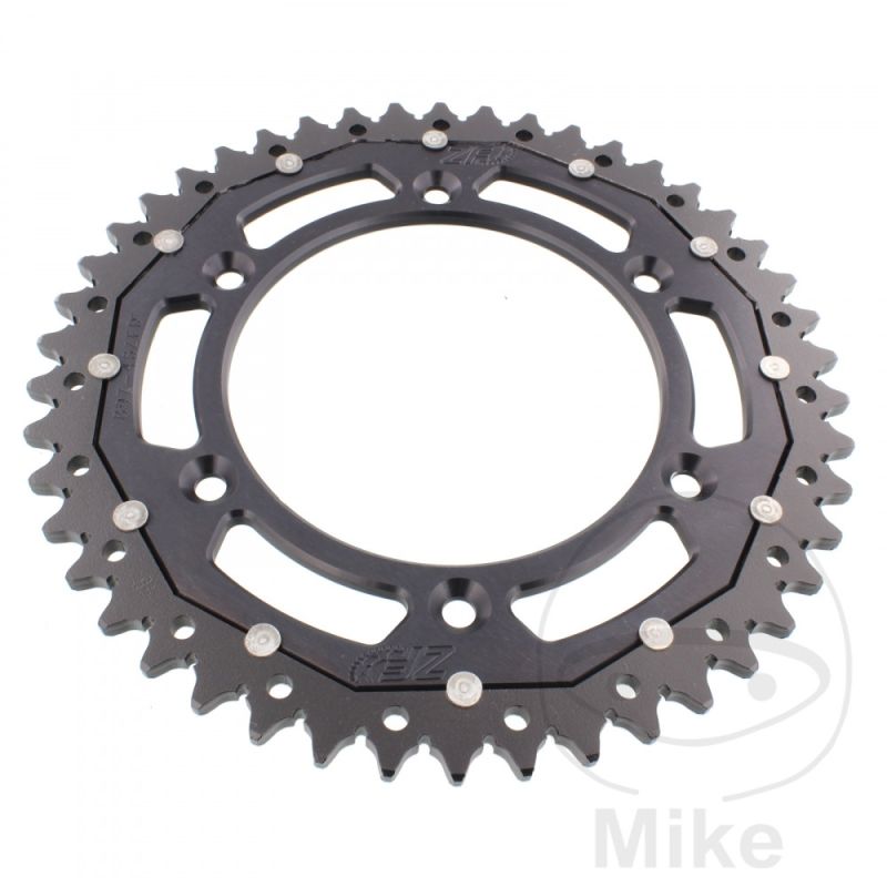 Corona Dual ZF 46 Dientes Paso 520 Negra | Motos Camaral