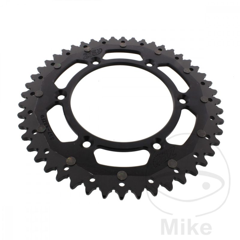 Corona Dual ZF 48 Dientes Paso 520 Negra | Motos Camaral