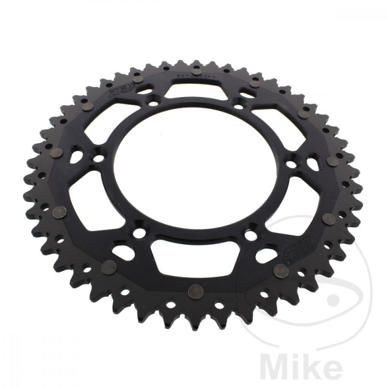 Corona Dual ZF 50 Dientes Paso 520 Negra | Motos Camaral