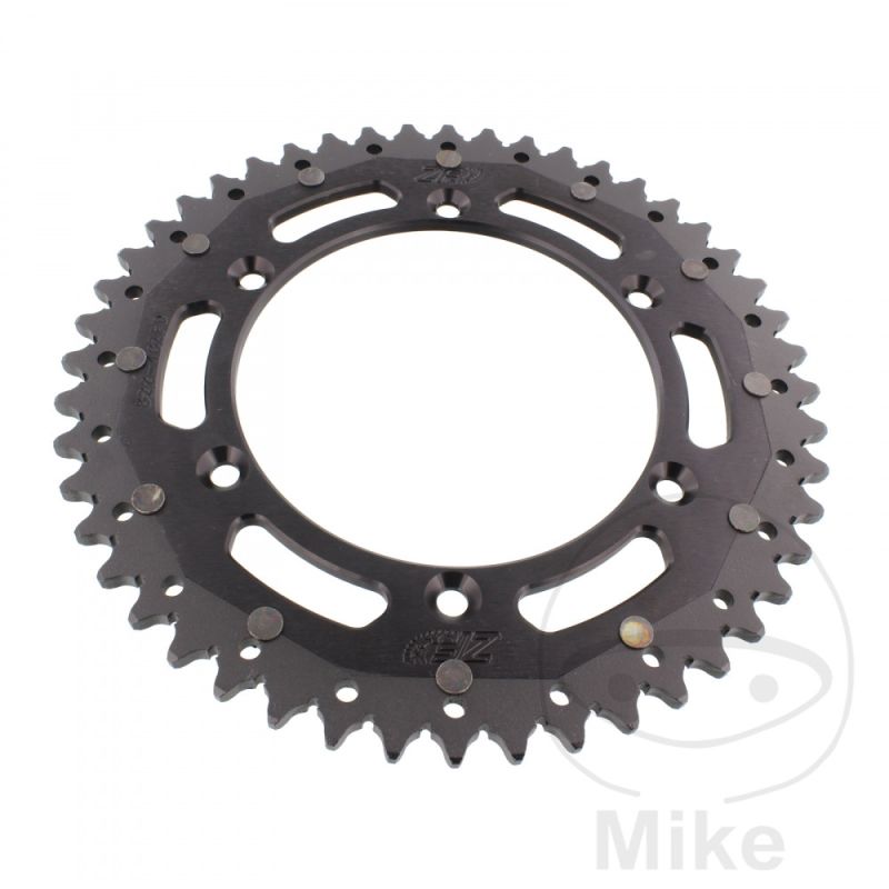 Corona Dual ZF 48 Dientes Paso 520 Negra | Motos Camaral