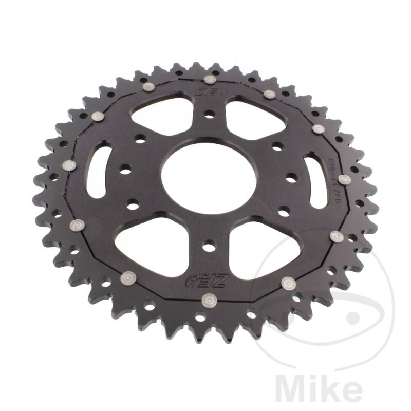Corona ZF Dual 44 Dientes Paso 520 Negra | Motos Camaral