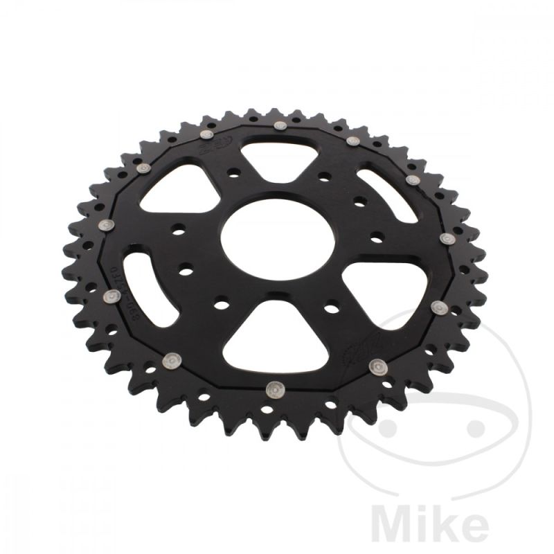 Corona Dual ZF 45 Dientes Paso 520 Negra | Motos Camaral