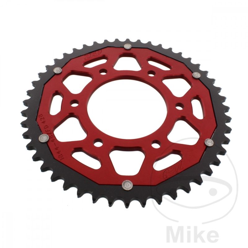 Corona Dual ZF 48 Dientes Paso 428 Roja | Motos Camaral