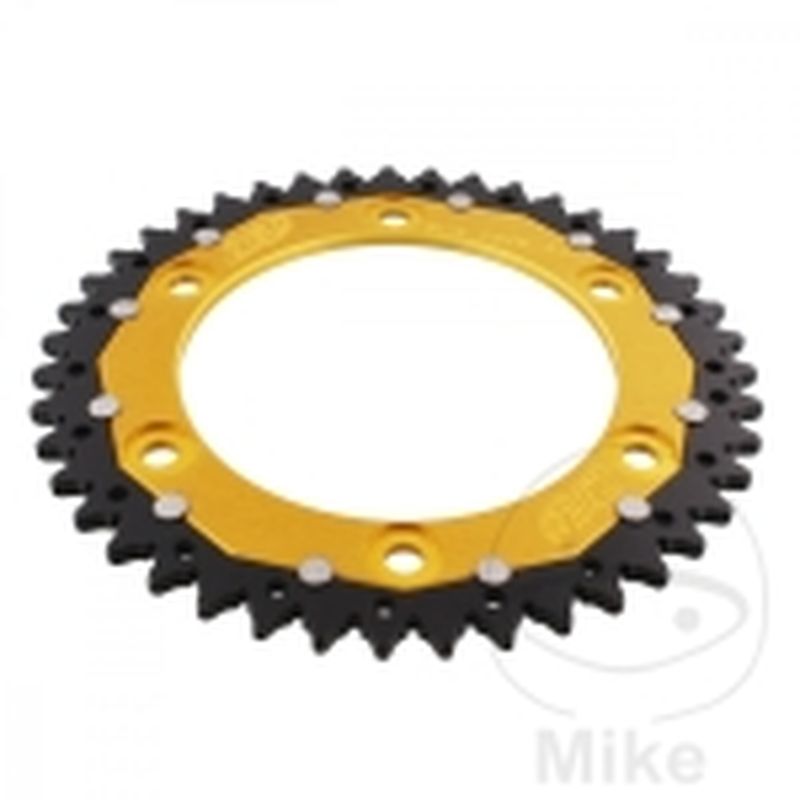 Corona Dual ZF 43 Dientes Paso 520 Dorada | Motos Camaral