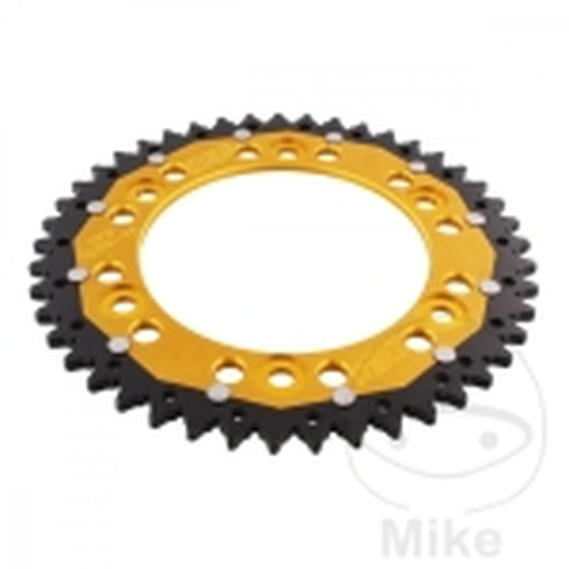 Corona Dual ZF 45 Dientes Paso 520 Dorada | Motos Camaral