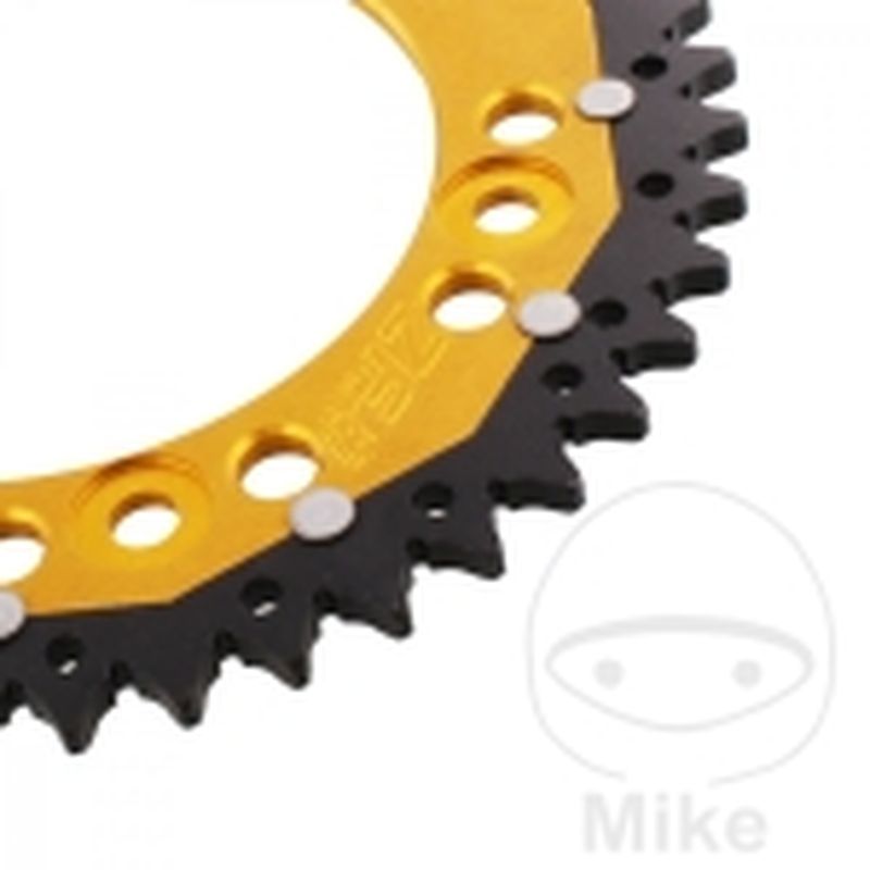 Corona Dual ZF 45 Dientes Paso 520 Dorada | Motos Camaral