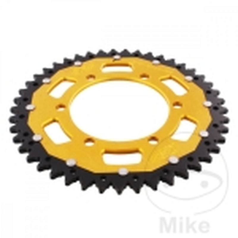 Corona ZF Dual 45 Dientes Paso 520 Dorada | Motos Camaral