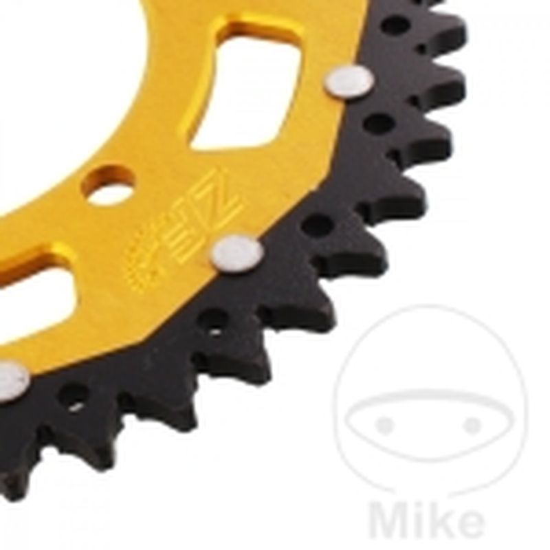 Corona ZF Dual 45 Dientes Paso 520 Dorada | Motos Camaral