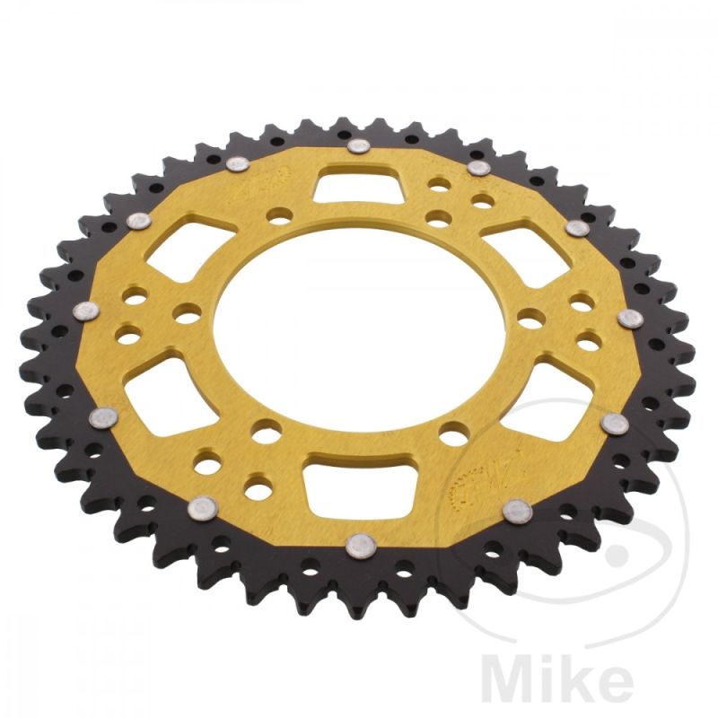 Corona Dual ZF 47 Dientes Paso 520 Dorada | Motos Camaral
