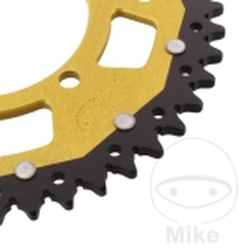 Corona Dual ZF 47 Dientes Paso 520 Dorada | Motos Camaral