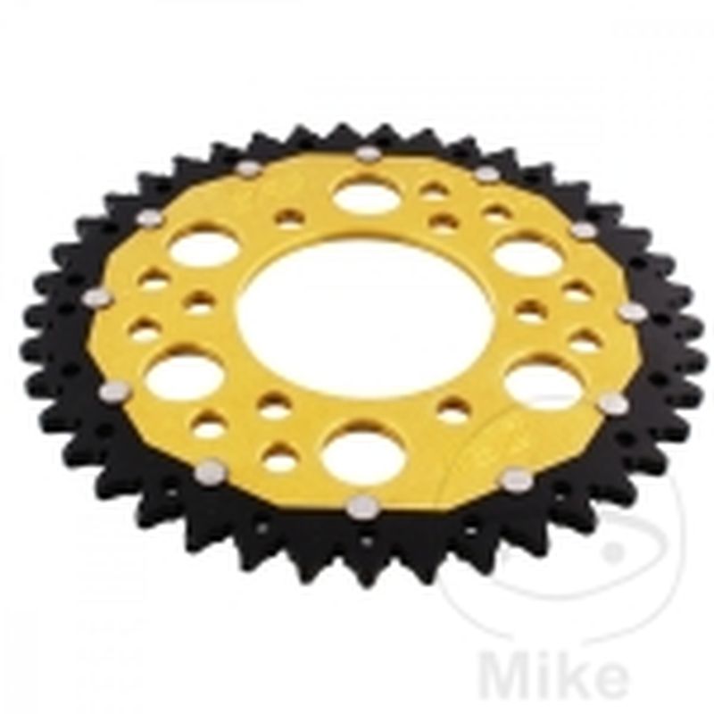 Corona dual ZF 41D Paso 520 Dorada | Motos Camaral