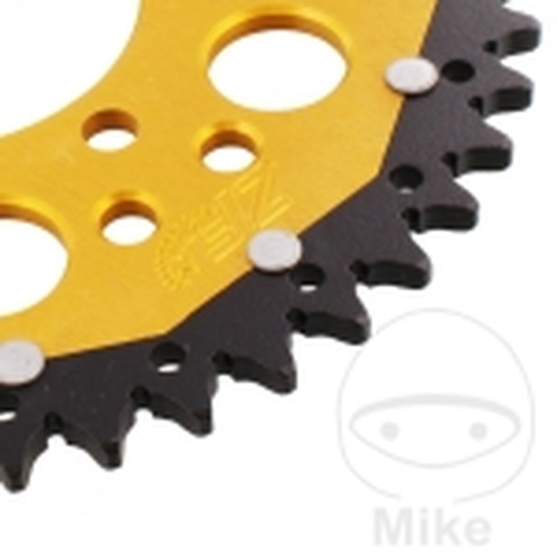 Corona Dual ZF 45 Dientes Paso 520 Dorada | Motos Camaral