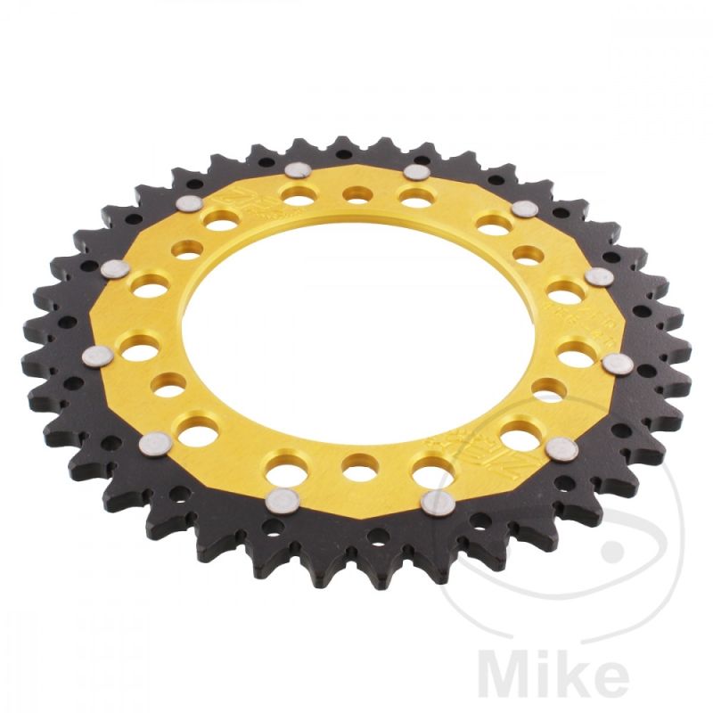 Corona Dual ZF 40 Dientes Paso 520 Dorada | Motos Camaral